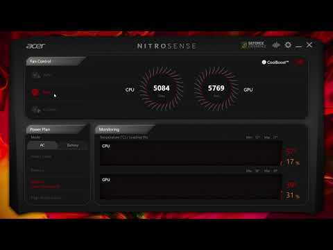 Функции Acer NitroSense 3.1.3044.0