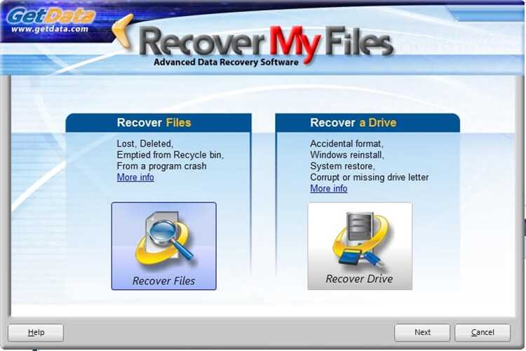 Recover my files