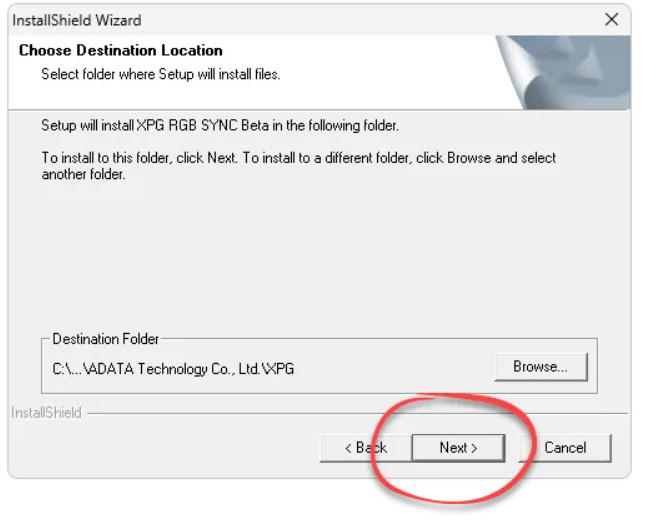 XPG RGB SYNC App (Beta) для Windows